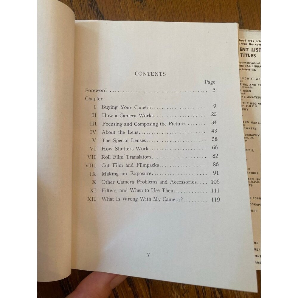 Antique Camera Book 1939 Your Camera and How it Work Hardcover with Dustjacket - Picture 7 of 8